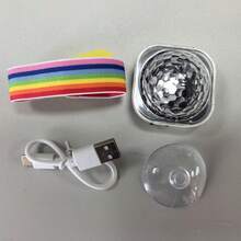 RGB Disco Wristband Light - Color-Changing LED, Vibrant Color Shifts, USB Rechargeable, Magic Ball RGB Colorful Light, Suitable For Party Decoration, Home Dancing, Karaoke, Birthday, Wedding Decoration, Family Gathering, Holiday Leisure Entertainment Atmosphere Light - Multicolor - View 4
