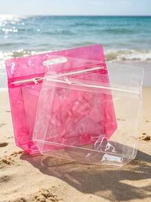 EA Swimming Bag: Wet And Dry Items Separate Storage Bag, Suitable For Beach Or Pool Travel, Swimsuit Storage Bag, Zipper Closure Design, Lightweight And Convenient, Suitable For Storing Swimsuits, Towels And Travel Essentials, Perfect For Beach, Pool, Gym And Vacation Occasions - Multicolor - View 5