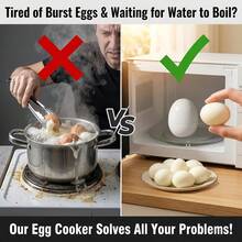 Creative Aluminum Egg-Shaped Microwave Egg Cooker Steamer Cup, Adjustable Soft/Hard Boiled Egg Maker, Compact Quick Breakfast Gadget, Suitable For Student Dorms, Office Spaces And Small Kitchens - Multicolor - View 9