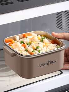 Kotak Makan Siang Dewasa Kapasitas Besar dari Stainless Steel 304, Kotak Makan Siang Bento yang Dapat Ditumpuk 4/3/2/1, Cocok untuk Dewasa, Kotak Bento Desain Persegi Minimalis Modern, Dilengkapi dengan Set Peralatan Makan dan Tas Isolasi, Kotak Makan Siang Anti Bocor, Cocok untuk Bepergian, Kerja, Piknik, Microwave dan Mesin Pencuci Piring - MultiWarna - View 7