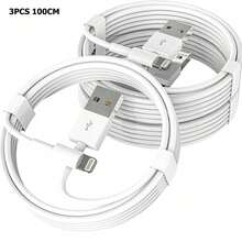 1/3/5PCS USB To Lightning Charging Cable Compatible With IPhone Charger Cord Compatible With IPhone 17 16 15 14 13 12 11 Pro Max XR XS X 8 7 6 Plus SE Compatible With And More - Multicolor - View 18
