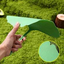 1pc Ginkgo Leaf Shaped Hand Fan, Handheld Ginkgo Leaf Fan, Leaf Hand Fan, Comfortable Handle, Summer Cooling Product, Suitable For Home, Outdoor Activities, Creative Fan (Yellow/Green/Pink) - Multicolor - View 9