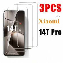 3pcs/Pack Compatible With Xiaomi 14T/14T Pro/17T/17T Pro/ 15/17/15T/15T Pro/ 17/17 Pro/17 Pro Max/17 Ultra High Definition Transparent Phone Screen Protector Tempered Glass Screen Protector No Bubbles No Scratches Full Coverage High Definition Supports Fingerprint Unlock - Clear - View 10
