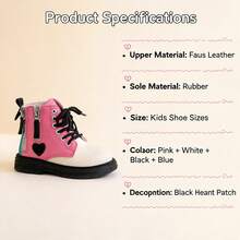 Creative Personalized Fashion Design Zipper Streetwear New Versatile Colorblock Boots - Multicolor - View 10