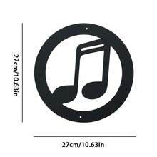 1 Set Music Note Wall Decor Set - Iron Frame Outline Painting, Durable Metal Sculpture, Suitable For Home And KTV Decoration, Perfect For Room Decor. - TY-204-03 - View 11