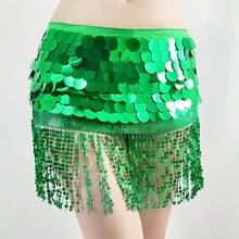 Glitter Tassel Waist Chain Belly Dance Costume, Dance Waist Ornament Performance Outfit - Multicolor - View 15