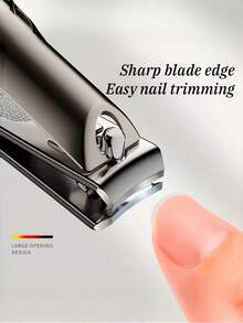 Set Gunting Kuku Kaki Stainless Steel 5 Buah, Pemotong Kuku Pisau Melengkung dengan Bukaan Lebar, Alat Perawatan Kaki Portabel, Aksesoris Pemangkasan Kuku Harian, Hadiah untuk Teman Kembali ke Sekolah - set pemotong kuku - View 5