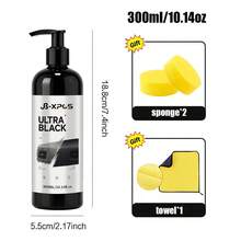 JB-XPCS Car Plastic Restorer - Black Plastic & Leather Repair Cream, High Concentration Pigment & Strong Coverage, Long-Lasting Hydrophobic Coating, Suitable For Outdoor Use, Deep Repair For Faded Surfaces, 2-3 Years Weather Resistance YT2011 - Plastic Restorer - View 9