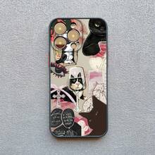 Artistic Image Stitching Black Cat Phone Case For IPhone 17 16 15 Pro Max Plus 14 13 12 Mini 11 Pro Max XS XR X Back Covers - 黑色 HMPJ 7 - 查看 1