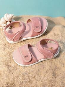 Girls' Open Toe Sandals Soft Sole Comfortable Footbed Adjustable Strap Casual Outdoor Beach Pink - Pink - View 8