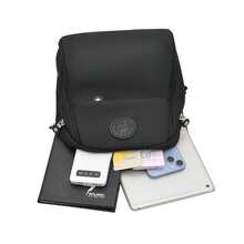 1pc Pure Black Nylon Large Capacity Backpack, Commuter Casual Versatile Fashion Women's Shoulder Bag - Black - View 9