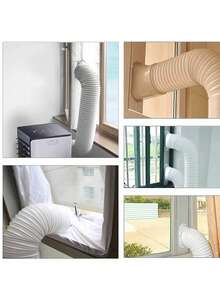 Portable Flexible Air Conditioning Ventilation Pipe, With Thick Design, Suitable For Heating, Cooling, Ventilation And Exhaust. It Is Ideally Suited For Use In Air Conditioners, Range Hoods, Greenhouses, And Bathrooms. - Multicolor - View 6