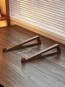 Wooden Laptop Desk Stand, Portable Detachable Walnut Wood Laptop Riser, 12° Ergonomic Laptop Stand With Ventilation And Heat Dissipation, Foldable, Suitable For All Laptops - 1 Piece - View 10
