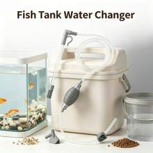 1pc Fish Tank Water Changer Automatic Siphon Tube Small Tank Water Pump Water Change Cleaning Waste Suction Sand Washer Fish Tank Dedicated Home Essential Housewarming Gift - Straight Head - View 7