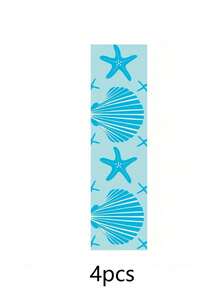Beach Chair Towel Strap, Stretchable Wind-Resistant And Durable, Multi-Color Tropical Ocean Print, Suitable For Beach, Pool, Cruise, Hawaiian Style Pool Relaxation Accessory, Travel Essential - Multicolor - View 21