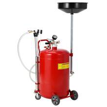 Techigher 75L Portable Waste Oil Drain Tank, Air Operated Mobile Suction Oil Drainer With Wheels, Height Adjustable Fluid Extractor With Tool Tray For Garage & Workshop - Multicolor - View 9