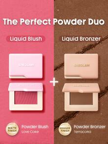 SHEGLAM [2Pcs] Dream Touch 腮紅和修容套組 品牌美妝化妝品 適合女士與女孩 - 愛心蛋糕+陶土 - 查看 2