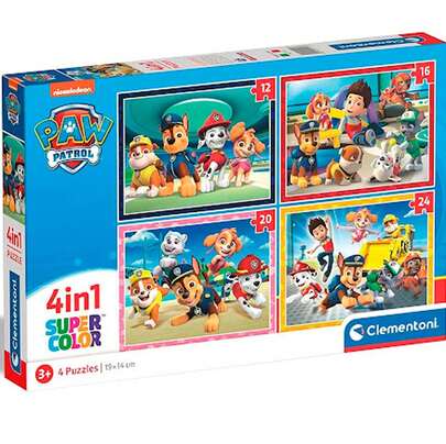 Clementoni Patrulla Canina Puzzle Evolutivo - Puzzles infantiles con piezas grandes y seguras, ideales para manos pequeñas. Diseños educativos con personajes, animales y colores que estimulan el aprendizaje. Favorecen la coordinación ojo-mano, la memoria y la concentración. Fabricados con materiales resistentes y no tóxicos,