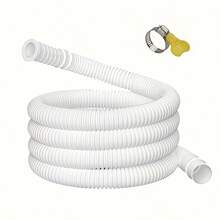 1pc Flexible Rubber Washing Machine Inlet Hose, (2M-10M) Multi-Function Universal Automatic Drum Washing Machine Drain Extension Pipe, Suitable For Air Conditioner And Plastic Sink - A - View 11