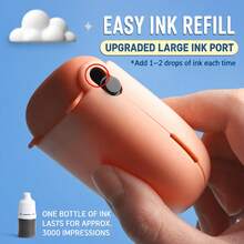 2-In-1 Privacy Roller Stamp With 3 Refill Ink Bottles (5ml Each), Built-In Box Opener, Quick-Drying Ink, Covers Personal Information, Suitable For Packages, Documents, Office Bills And Mail - Privacy Protection Stamp - View 3