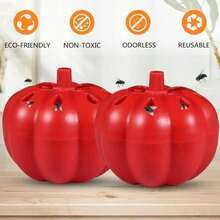 1 buah Perangkap Lalat Buah yang Dapat Digunakan Kembali, Cocok untuk Meja Dapur Rumah dan Kebun Buah di Luar Ruangan, Pengendalian Hama yang Efektif, Alat Pengendalian Hama Praktis, Dekorasi Halloween, Dekorasi Musim Gugur - Satu ukuran cocok untuk semua. - View 9