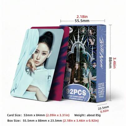MEOVV Groupe de filles 92 pièces Cartes LOMO Poster transparentes et exquises, Nouvel album "Bite Now" Articles de collection, Cartes photo, Marchandise de fan KPOP, Décoration, Cadeaux, Convient aux garçons et aux filles, Cadeaux d'anniversaire, Cadeaux de fête, Autocollants, Photocard, Porte-carte photo, K-Pop, Porte-clés Kpop, Carte photo Katseye
