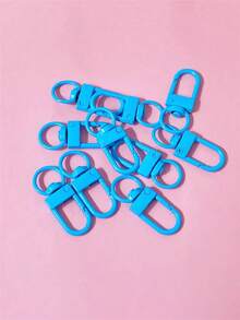 10pcs/30pcs/50pcs/100pcs/200pcs Metal Lobster Clasp, Rotating Keychain Clip Hook, DIY Keychain Craft, Jewelry Making Connector, Random Color - Keychain Claw Hook - View 9