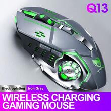 Ratón inalámbrico Bluetooth de doble modo T-WOLF Q13, carga TYPE-C, silencioso, con iluminación, ratón para juegos - Ver 13