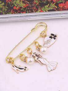Fashionable Cute Waist Pin Brooch Accessory For Waist Adjustment And Anti-Exposure For Women - Style 8237 - View 2