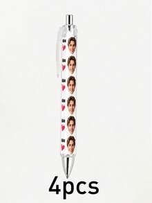 Custom Photo Ballpoint Pen, Personalized Name Writing Pen, Cute Heart Stationery Gift, Custom Portrait Pen, Customizable Name Office Supplies, Diary Pen, Birthday Gift, Graduation Gift, Teacher Appreciation Gift, Daily Writing - Style a - View 12