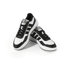 Adidas Lite Baller 1.5 Comfortable Versatile Low-Top Sneakers Unisex Black & White - Black and White - View 3
