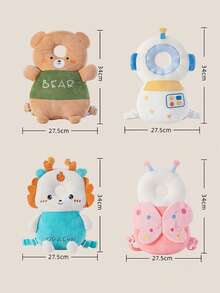 1pc Cute Shaped Baby Anti-Fall Pillow, Infant Walking Head Protection Breathable Pillow, Children Walking Protection Pad, Head Protection Anti-Fall Hat - Multicolor - View 9