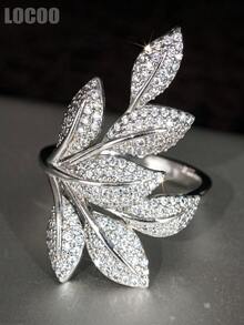 1pc Elegant Cubic Zirconia Ring For Women, Wedding Engagement Party Jewelry, Valentine's Day Gift - 6# - View 8