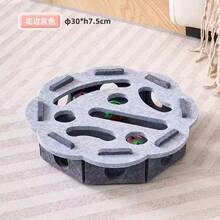 Set Kotak Mainan Kucing - Mainan Interaktif untuk Menggaruk, Mengasah Cakar, dan Bermain dengan Lonceng untuk Kucing, Pusat Aktivitas Kucing dari Kain Felt yang Tahan Lama, Cocok untuk Anak Kucing dan Kucing Dewasa, dan untuk Bermain, Tanpa Baterai - MultiWarna - View 10