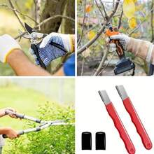 Multifunctional 1/3/5pcs Knife Maintenance Tool Set, Curved Non-Slip Red Handle Stainless Steel Sharpening Rod, Portable Manual Kitchen Knife Blade Sharpening Steel Rod, Suitable For Chef Knife, Butcher Knife, Fruit Knife Blade Polishing - Multicolor - View 8