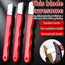 Multifunctional 1/3/5pcs Knife Maintenance Tool Set, Curved Non-Slip Red Handle Stainless Steel Sharpening Rod, Portable Manual Kitchen Knife Blade Sharpening Steel Rod, Suitable For Chef Knife, Butcher Knife, Fruit Knife Blade Polishing - Multicolor - View 10