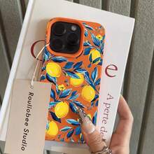 Full Screen Blue Leaf Lemon Lychee Pattern Phone Case For IPhone 17 16 15 14 13 12 11 Pro Max Plus Air 17E 16E XS Max X XR Cover - 5 - 查看 11