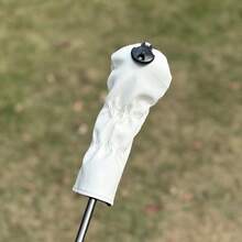 1pc Premium Golf Club Headcovers - Creative Boom Design For Driver, Fairway Wood, And Hybrid - Protect Your Clubs And Add Style To Your Game - White - View 9
