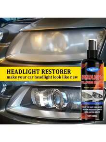 KineShineX Car Headlight Yellowing Oxidation Repair Agent, Car Front And Rear Headlight And Rearview Mirror Cleaner, Headlight Scratch And Fog Repair Agent, Bulb Brightener, Car Accessories - Multicolor - View 3