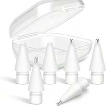 4/6PCS Replacement Tips Compatible With Apple Pencil, Pro Tip, IPencil 1st & 2nd Generation, White Anti-Slip Metal Material, Wear-Resistant, Compatible With IPad 1st Gen Pencil - Multicolor - View 4