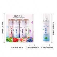 Portable Breath Spray Set 4pcs, Fresh Mint Mouth Spray, Fruit Flavor Oral Freshener, Pocket Size Breath Freshener For Travel, Work And Daily Use - Probiotics - View 9