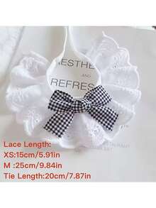 5pcs Set - Suitable For Puppies And Kittens - Soft Plaid Collar Bow Hair Clip Set - Includes Adjustable Bib - Bow Tie Clip - Puppy Plaid Dog Collar - Kitten Bib - Comfortable Pet Clothing - Suitable For Photography And Daily Wear - Multicolor - View 6