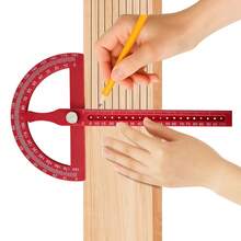 High Precision Angle Ruler, Multi-Functional Woodworking Protractor, Adjustable Marking & Locating Ruler, Must-Have Tool For DIY - Protractor - View 7