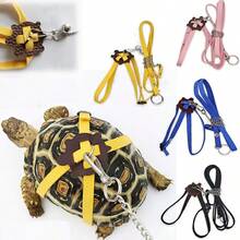 2pcs/Set(Single Item + Bell) Adjustable Soft Anti-Bite Portable Multifunctional Pet Walking Outdoor Walking Turtle Traction Belt Reptile Control Rope Outdoor Travel Home Halloween Christmas Gift. Hamster Accessory Guinea Pig Accessories Hamster Reptile Accessories - Multicolor - View 7