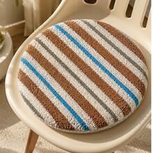 1pc Tufted Dining Chair Seat Cushion, Soft Plush Chenille Embroidered Chair Pad 16x16 Inch, Thick Comfy Cushion For Kitchen Chair Home Office Decor - Multicolor - View 9