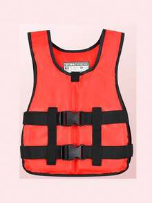1pc Adult Life Jacket, High Buoyancy, Adjustable Shoulder Straps, Breathable Quick-Dry, Neoprene Outer Material, Thickened Anti-Collision, Suitable For Swimming, Diving, Motorboat And Fishing, Beach Essential, Swimming Pool Float - Black - View 7