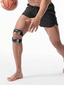 1pc Adjustable Double Strap Patella Knee Support For Football, Badminton, Basketball, Running And Sports - Multicolor - View 1