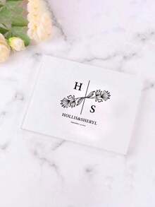 客製化婚禮賓客簽名簿 亞麻相簿 婚禮紀念品 訂婚剪貼簿 個性化週年禮物 婚禮裝飾 - 彩色 - 查看 15