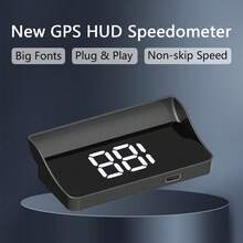 YNF GPS 白色智慧 HUD 抬頭顯示系統,整合 GPS+北斗高畫質導航,10Hz 高更新率,Type-C 介面即插即用,僅支援 Km/H - W1 - 查看 3