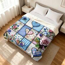 1PC Flannel Blanket, Summer Blanket, Bed Blanket , Blankets For Camping, Blanket For Beach, Throw Blanket, Multi-Use Blanket Soft , Cooling Blanket - Style Z - View 20